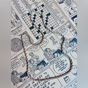 VTG 1980s Gold-Tone Twisted Chain Necklace